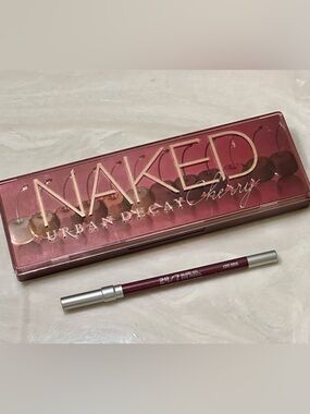UD Urban Decay Naked Cherry Eyeshadow Palette + Love Drug Eyeliner Pencil